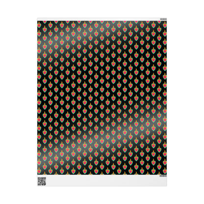 Sacred Heart Design wrapping paper