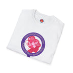 International Women's Day Purple Symbol T-Shirt — Pink Lady Silhouette