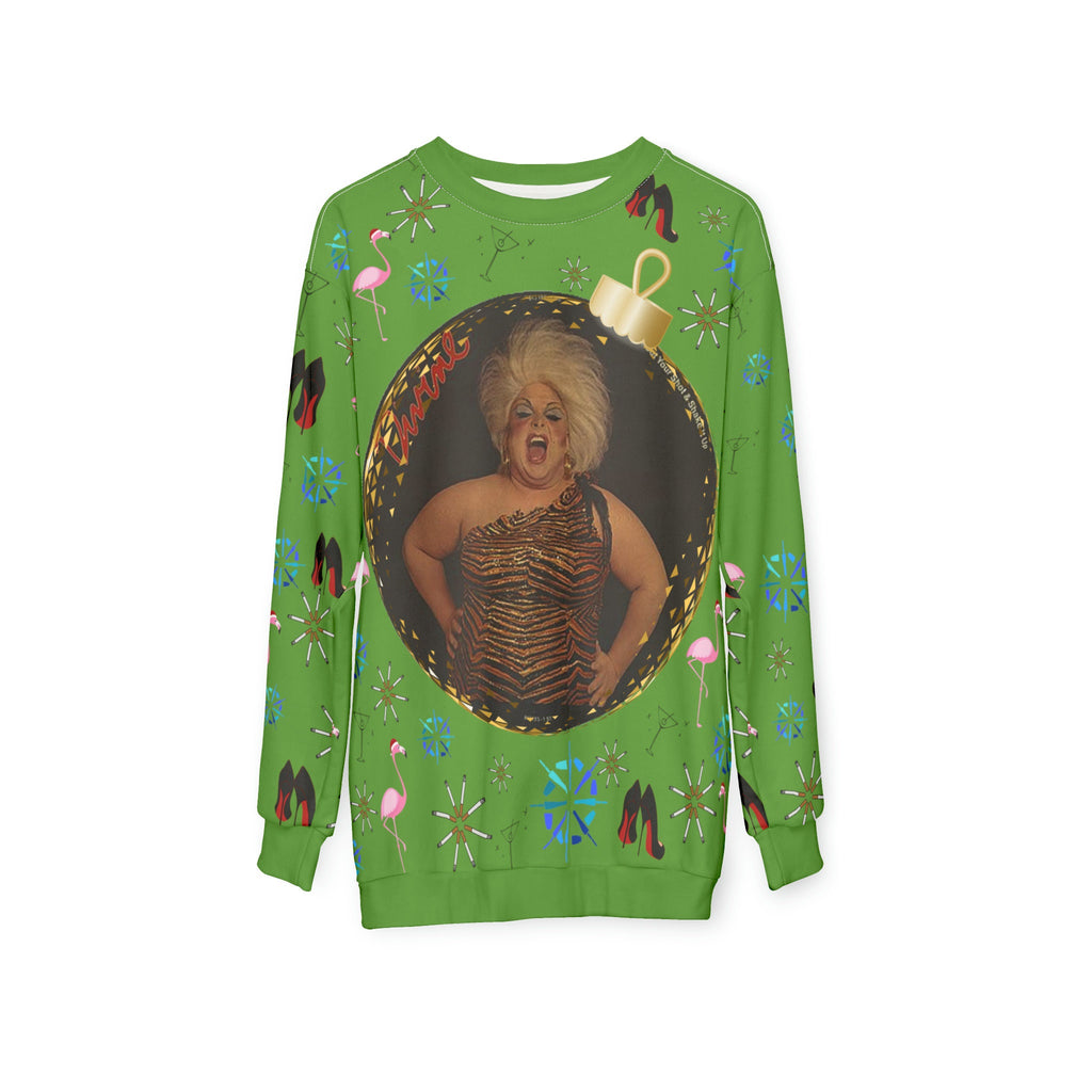 Iconic Divine Christmas Sweater John Waters fim star, Filthy Muse