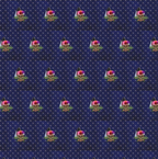 Gift Wrap Paper - Deep Blue Velvet Color Skull with Crystals Gothic Witchy Rich Design