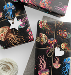 Wrapping Papers - Surreal Floral Jellyfish Design
