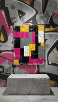 Distressed Wood Wall Art Anarchy Emblem