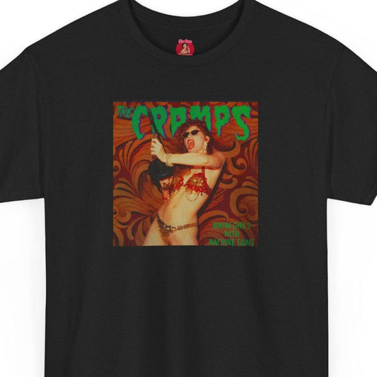 The Cramps Poison Ivy Bikini Girls With Machine GunsT-shirt, Vintage Rockabilly, Vintage Punk Rock