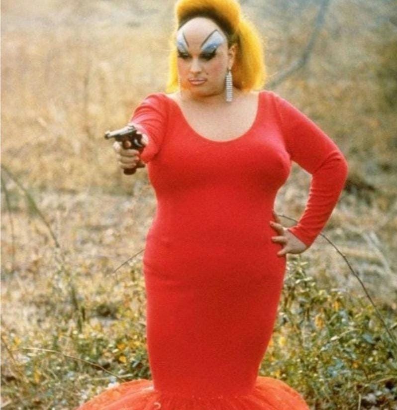 Divine Pink Flamingos Arctic Fleece Blanket Iconic John Waters film