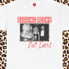 Divine 'Serving Looks, Not Lies' Unisex Tee, Iconic Photo, Political Statement, Anti-Trump Shirt, LGBTQ Pride