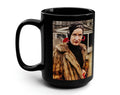 Lil Edie Grey Gardens Staunch Woman Black Mug, 15oz Quirky gift, Edith Bouvier Beale