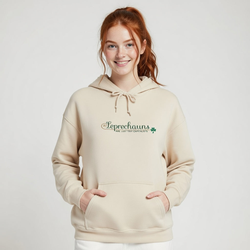 Leprechauns Are My Favorite People Hoodie — St. Patrick’s Day Shamrock Sweatshirt-Embroidery