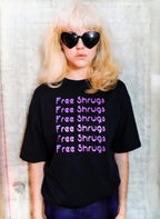 Graphic Tee Free Shrugs Retro Y2K Unisex Heavy Cotton Tee